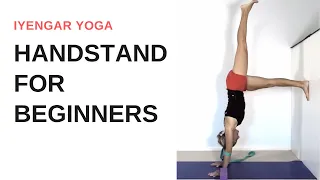 How to do handstand - yoga for beginners - Iyengar Yoga