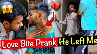 *Fake* LOVE BITE 💋Prank on my GAY BOYFRIEND | gone wrong (he left me...)😭