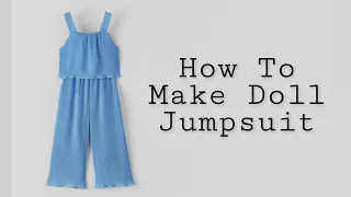 Diy Doll Jumpsuit Making In 1 minute ⚡ | Easy Tutorial | Barbie 👗 | Doll 👗 | Artistic Dolls