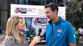 Giles Scott at the RYA Dinghy Show