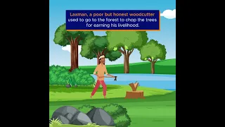 The Woodcutter and the Golden Axe: Honesty Moral Story - K8 School