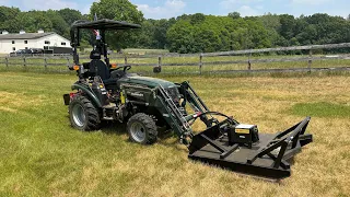 NO LOOKING BACK! LOADER MOUNTED HYDRAULIC BRUSH HOG! 😱