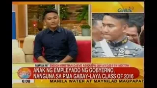 PMA valedictorian, inspirasyon ang ama para makapagtapos ng pag-aaral | Unang Hirit