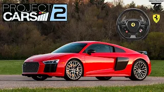 Audi R8 V10 Steering Wheel Gameplay - Project Cars 2