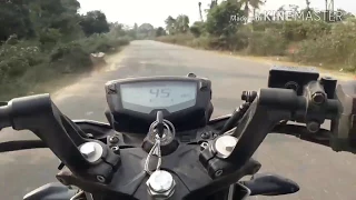 TVS Apache RTR200 120+ speed km/hour in a short distance||NH8 Bypass Agartala||by biker soul