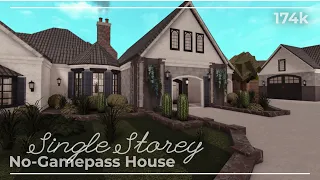 No-Gamepass Single Story House 174k | Roblox Bloxburg