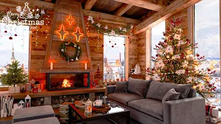 Christmas Morning Ambience - Relaxing Christmas Carols,  Instrumental Christmas Music with Fireplace