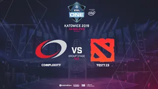 CompLexity vs Test123, ESL One Katowice, NA Qualifier, bo3, game 3 [Lum1Sit]