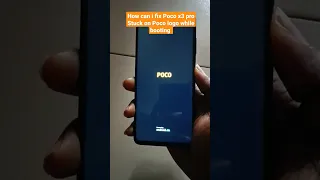 How can i fix Poco x3 proStuck on Poco logo while booting #deadboot #pocox3pro #reboot #xiaomi