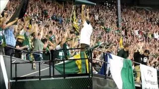 The Timbers Army reacts to the second Timbers goal vs. LA