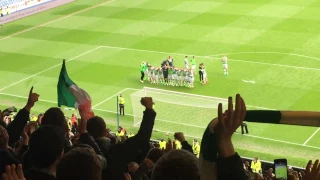 Celtic Fans & Players Celebrate after Humping Rangers* 5-1 at Ibrox | Rangers* v Celtic