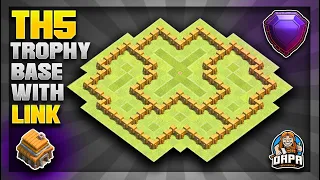 *INSANE TH5 TROPHY GAINER BASE 2021!* TOWN HALL 5 TROPHY PUSHING BASE WITH LINK - Clash Of Clans