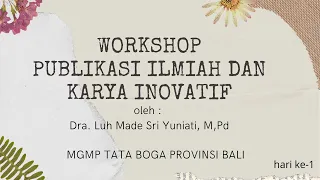 Workshop MGMP Tata Boga 8 Pebruari 2021 hari ke-1