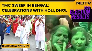 West Bengal Election Results | 'Holi' Outside Mamata Banerjee’s Residence In Kolkata