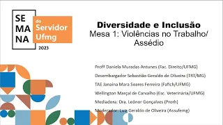 Semana do Servidor - Mesa 1: Violências no Trabalho