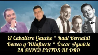 SUPER MIX * EL CABALLERO GAUCHO * RAÚL BERNALDI * BOWEN Y VILLAFUERTE * OSCAR AGUDELO * 28 ÉXITOS