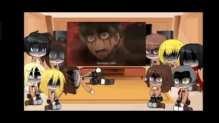 past aot/snk reacciona/react to//Titan Eren//parte 1(2/2)[corto/shorts]