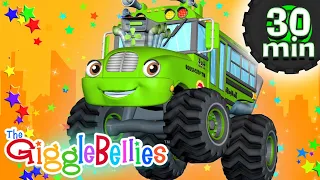 Wheels On The Bus 30 Minute Special! | Monster Trucks | GiggleBellies Nursery Rhymes