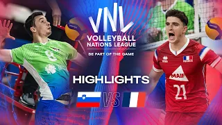 🇸🇮 SLO vs. 🇫🇷 FRA - Highlights | Week 1 | Men's VNL 2024