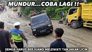 Offroad Batu Jomba !!! Car Slipped - Heavy Truck Fails to Climb on Slippery Incline