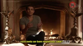 Legendado: THE VAMPIRE DIARIES | Candice King conta a pegadinha que ela fez com Paul Wesley no set