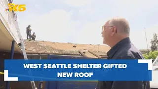 West Seattle veterans center turned homeless shelter gifted new roof