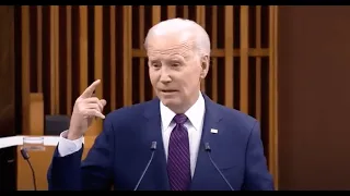 Joe Biden accidentally praises China in front of Canadian Parliament