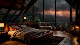 Relaxing Heavy Rain | Heavy Rain to Sleep in 5 Minutes | Torrential Rain for Deep Sleep