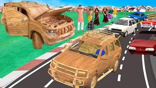 लकड़ी कार दौड़ Wooden Car Race Comedy Video Stories Hindi   Funny Comedy Video