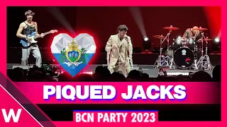 🇸🇲 LIVE: Piqued Jacks "Like An Animal" @Barcelona Eurovision Party 2023 | Eurovision 2023 San Marino