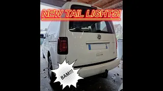 VW Caddy mk3 upgrade mk4 rear lights tutorial installation