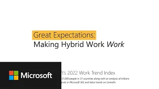Great Expectations: Making Hybrid Work, Work