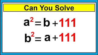 Nice Algebra Math Simplification | Find the Value of a and b