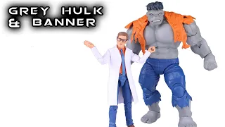 Marvel Legends GREY HULK & BRUCE BANNER 2pk Action Figure Review