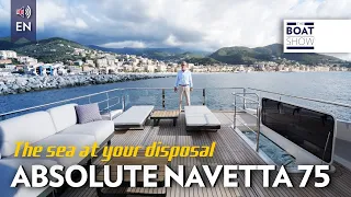 [ENG] ABSOLUTE NAVETTA 75 - Motor Yacht Review - The Boat Show