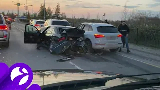 В Новом Уренгое произошла авария с участием четырёх автомобилей