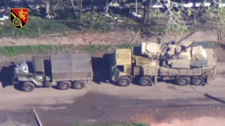 Russian Pantsir-S1 Air Defense System Destroyed By Ukrainian Artillery After Breaking During Battle