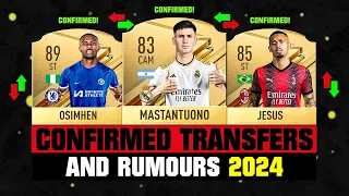 NEW CONFIRMED TRANSFERS & RUMOURS! 🤪🔥 ft. Mastantuono, Osimhen, Gabriel Jesus... etc