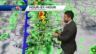 Strong storms possible Thursday night into Friday morning