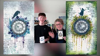 Clock Cards with Tracey and Jamie - A Lavinia Stamps Tutorial