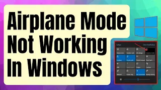 FIXED: Airplane Mode Not Working In Windows 10 | Greyed Out | Updated 2024