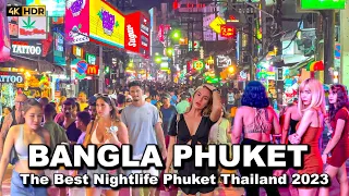 🇹🇭 4K HDR | Night Walk in Bangla Road - Patong Phuket | Best Nightlife Thailand 2023