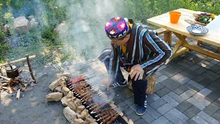 Шашлык из говяжьей печени по-таджикски (Tajik-style beef liver shashlik )