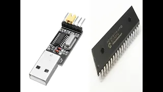 PIC16F877A/PIC16F887/PIC16/18F*** interface CH340 USB to TTL device