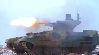The first video of the battle of the Russian BMPT Terminator in Ukraine