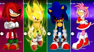 Knuckles Exe - Super Sonic - Sonic Exe - Amy Rose || Tiles Hop EDM Rush