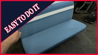 How to Reupholstery a EASY  AND Classic Bench Seat