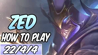 HOW TO PLAY ZED  | Build & Runes | Diamond Commentary | League of Legends | Champion Guide