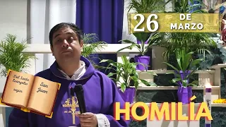 EVANGELIO DE HOY martes 26 de marzo del 2024 - Padre Arturo Cornejo