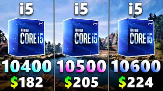 Core i5 10400 vs 10500 vs 10600 | Tested in 16 PC Games